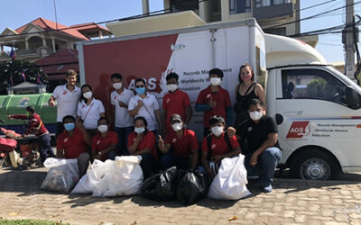 AGS Cambodia joins World Cleanup Day to raise awareness for Phnom Penn’s litter problem